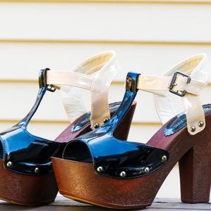 Love Culture Boho Chic Chunky Heels 7.5